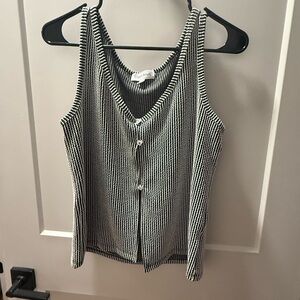 Classic Black and White Striped Camisole